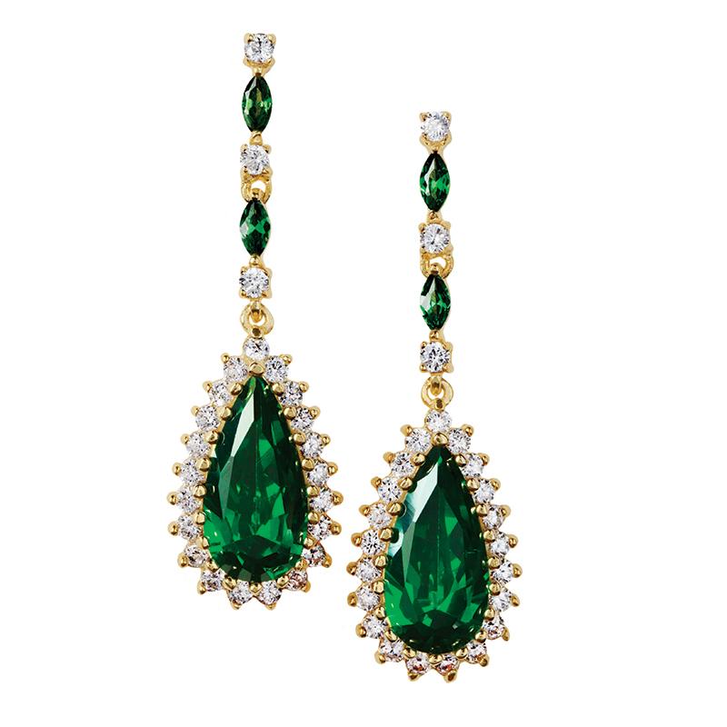 Helenite Teardrop Earrings